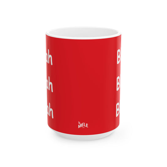 Coffee Mug (11oz/15oz) - Blah Blah Blah (red)