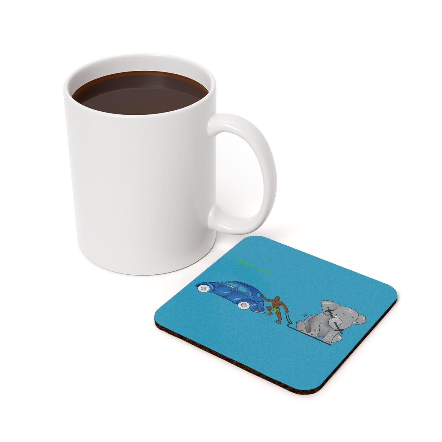 Coaster - Strong Black Man  (turquoise)