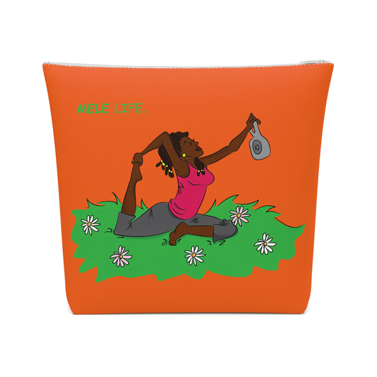 Cosmetic Bag - Yoga Lady2   (orange)