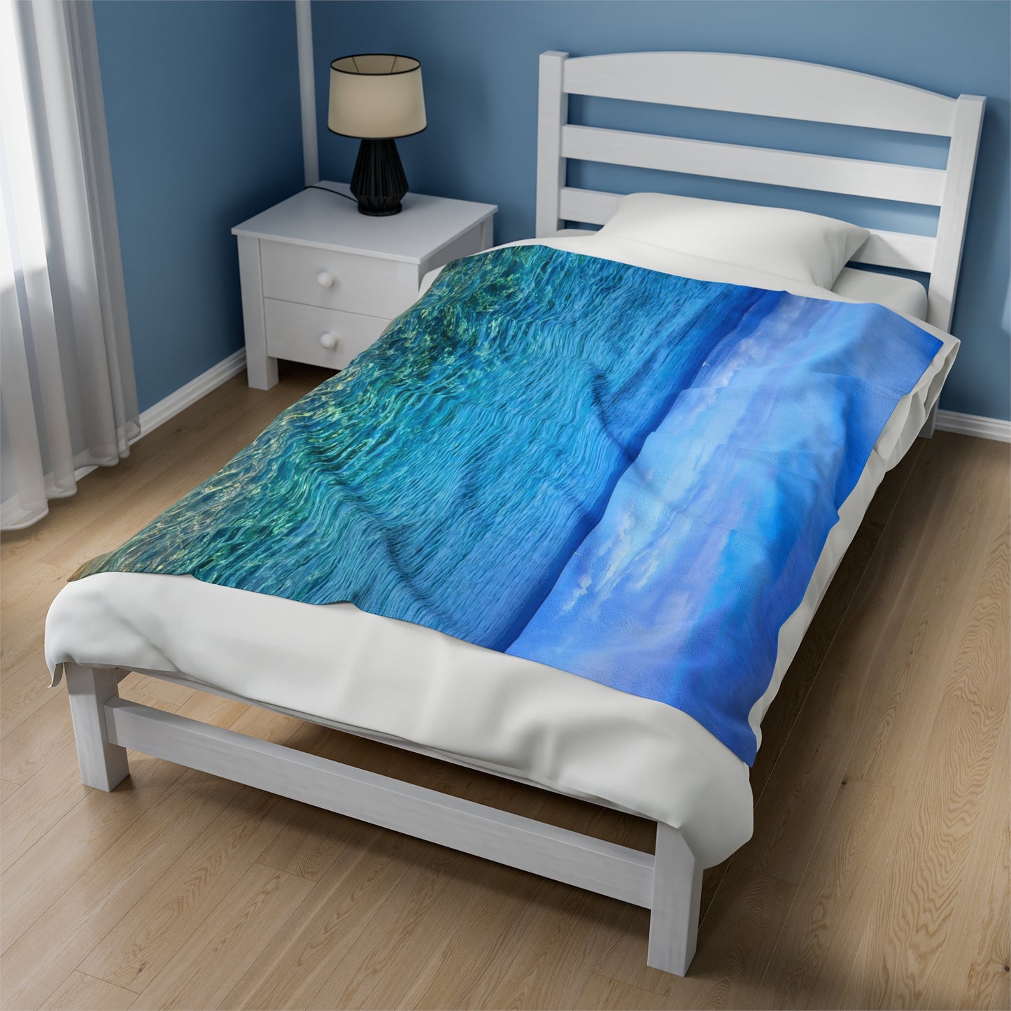 Blanket Velveteen Plush - Ocean around island of Maui