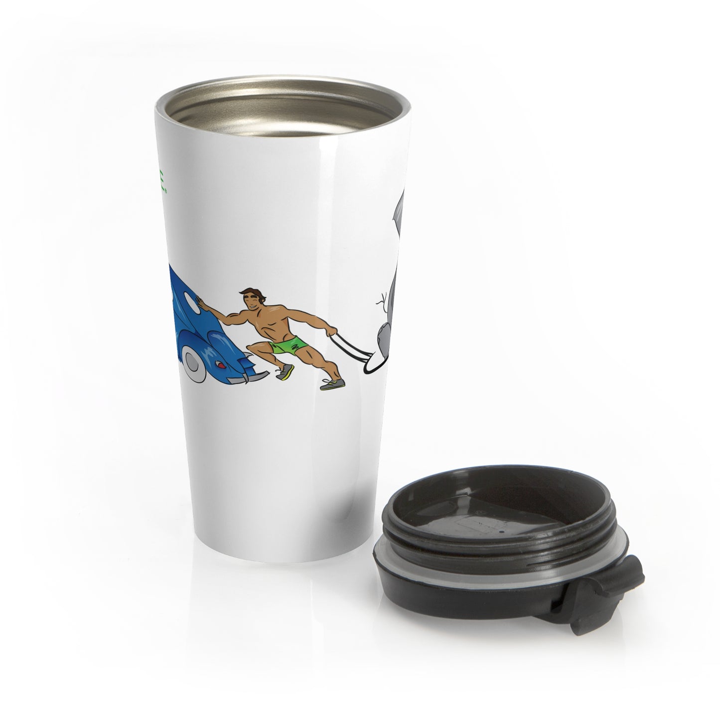 Travel Mug - strong brown man