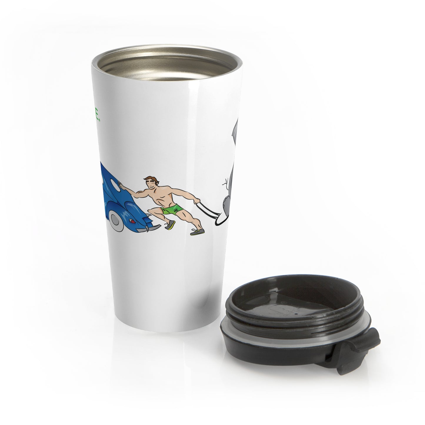 Travel Mug - strong white man