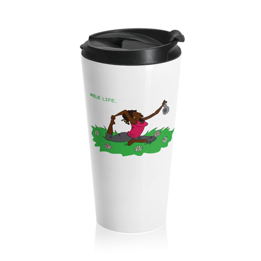 Travel Mug - yoga lady 2