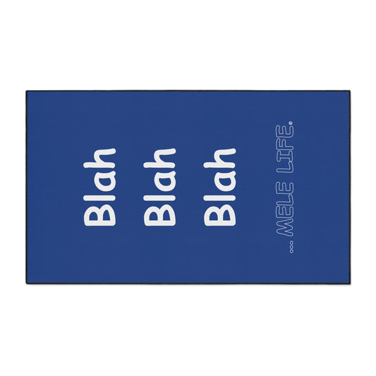 Floor Mat - Blah Blah Blah (blue)