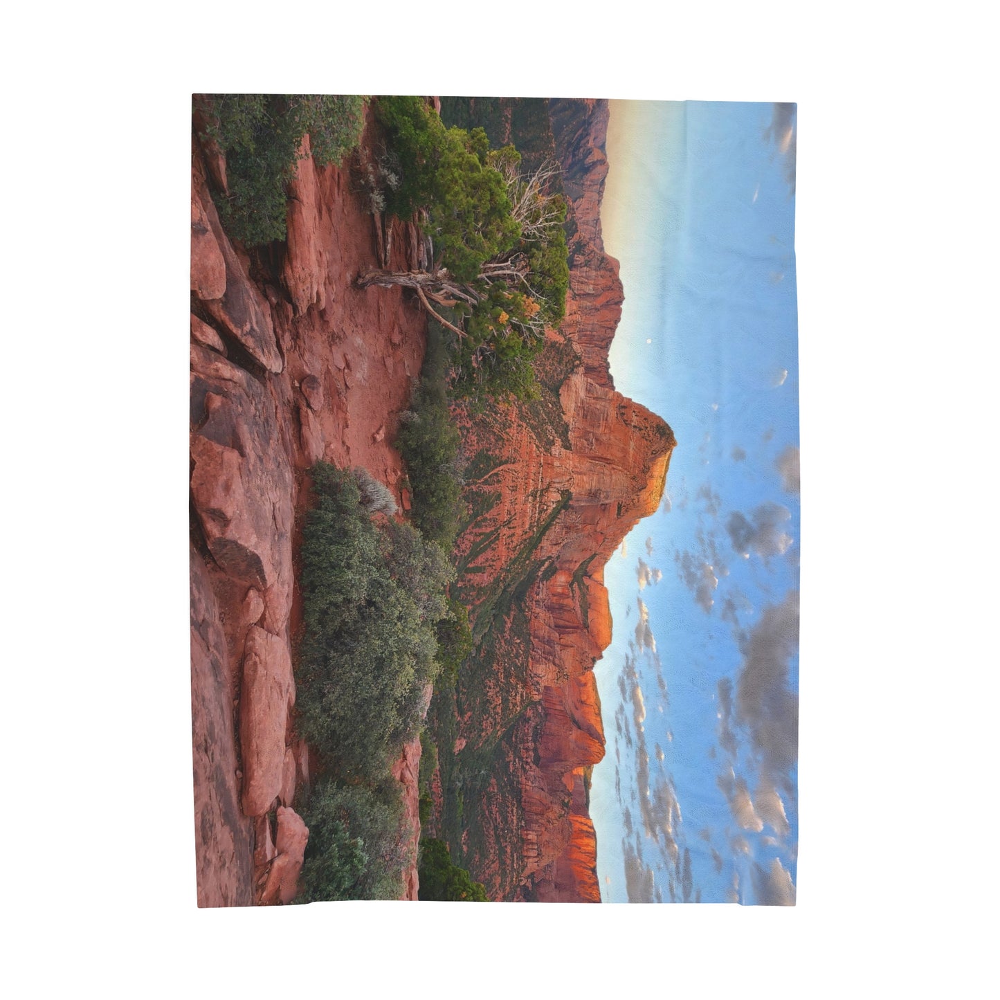 Blanket Velveteen Plush - Kolob Canyons in Zion National Park