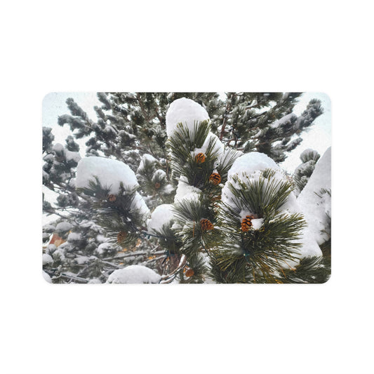 Dog Food Mat - Pine Cones