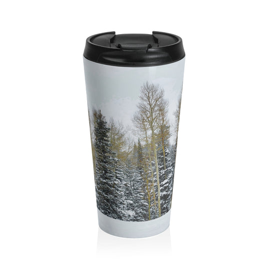 Travel Mug (15oz) - Forest Winterscape