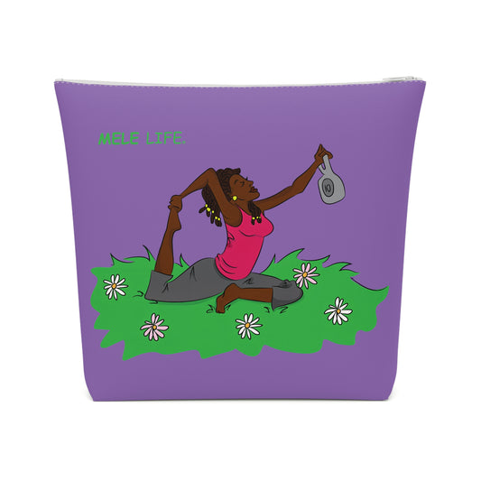 Cosmetic Bag - Yoga Lady2   (purple)