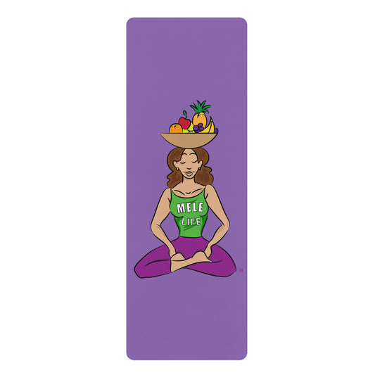 Yoga Mat - Yoga Lady1 (purple mat)