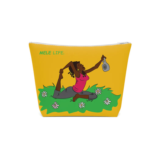 Cosmetic Bag - Yoga Lady2   (yellow)
