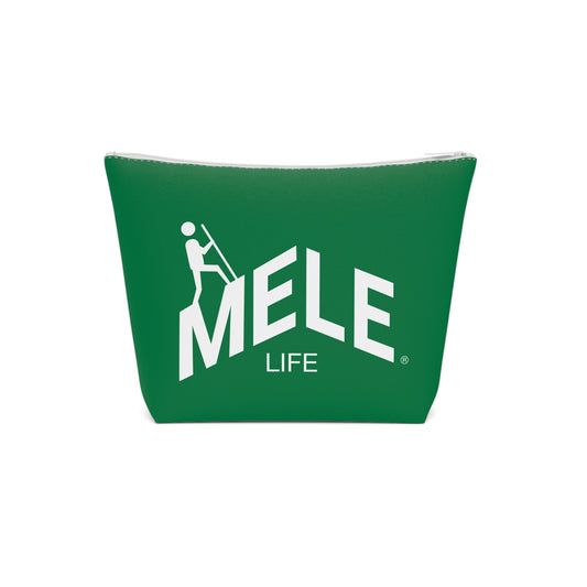 Cosmetic Bag - MELE LIFE logo   (green)