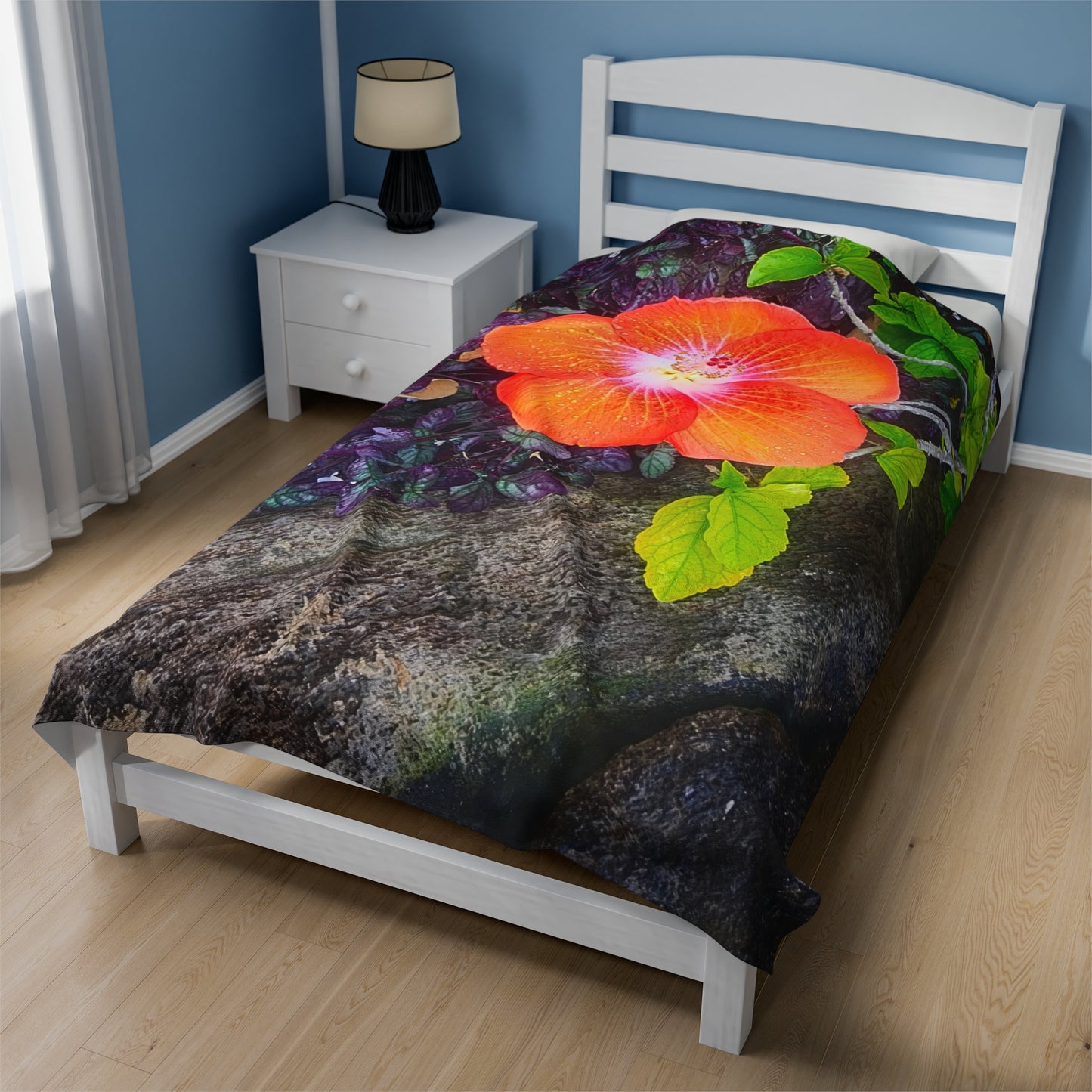 Blanket Velveteen Plush - Hibiscus (Kauai)