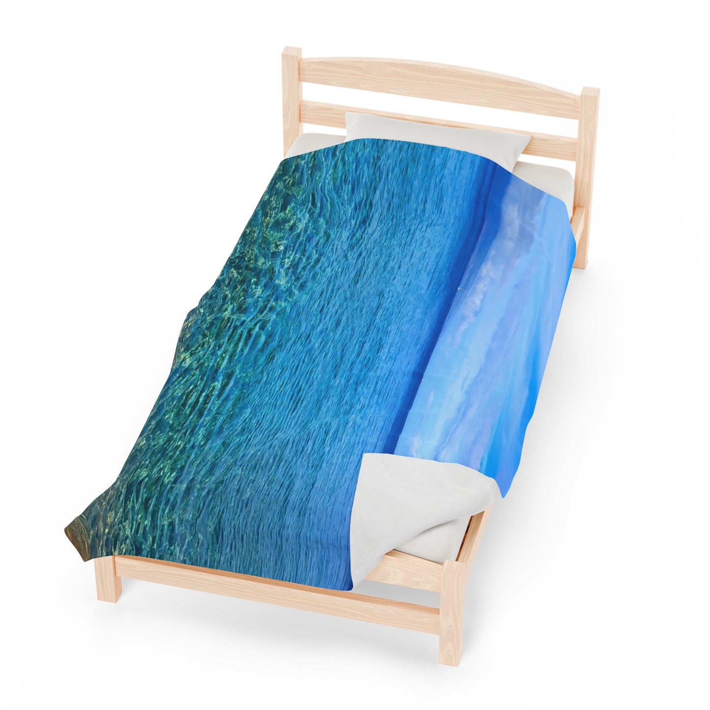 Blanket Velveteen Plush - Ocean around island of Maui