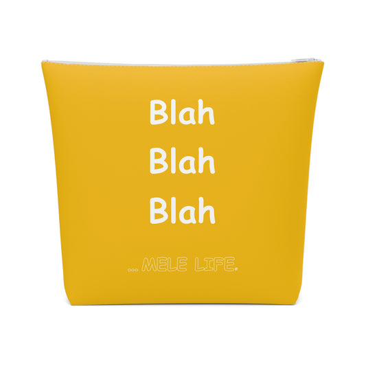 Cosmetic Bag - Blah Blah Blah   (yellow)