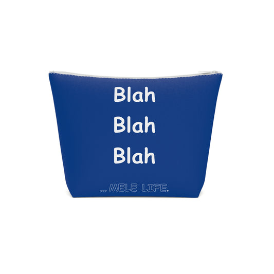 Cosmetic Bag - Blah Blah Blah   (dark blue)