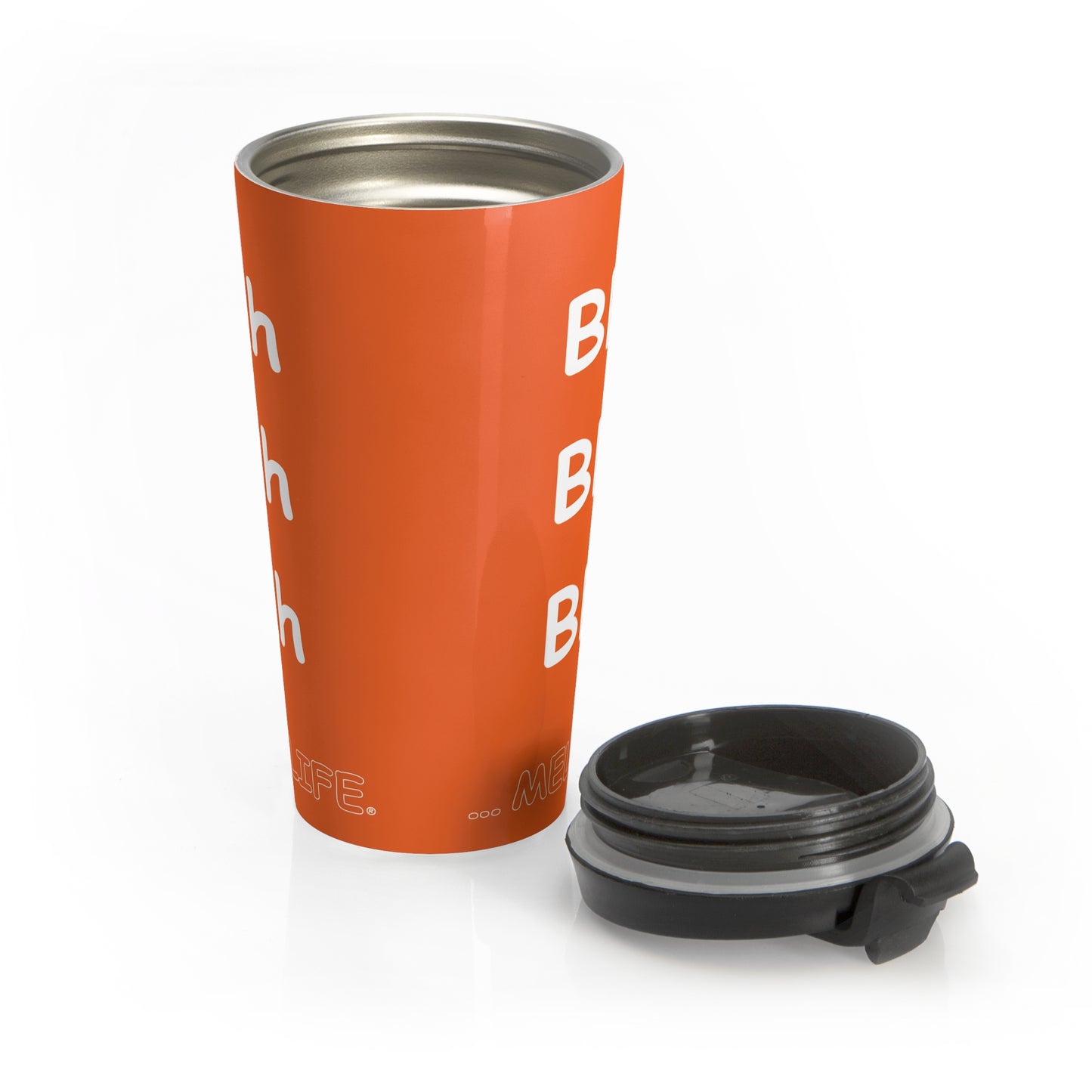 Travel Mug - Blah Blah Blah    (orange)