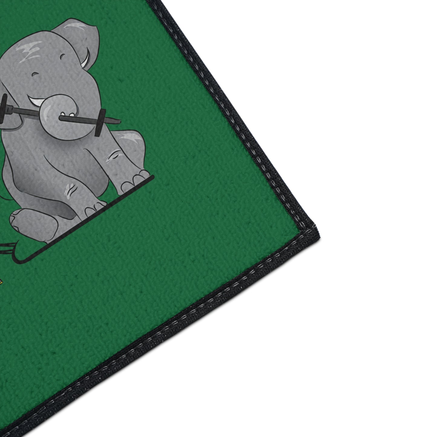 Floor Mat - Strong Black Man (green)