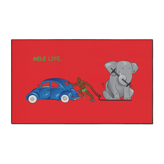 Floor Mat - Strong Black Man (red)