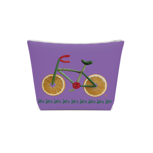 Cosmetic Bag - Veggie Bike  (light purple)