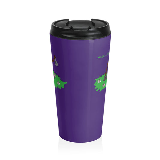 Travel Mug (15oz) - Yoga Lady 2 (purple)