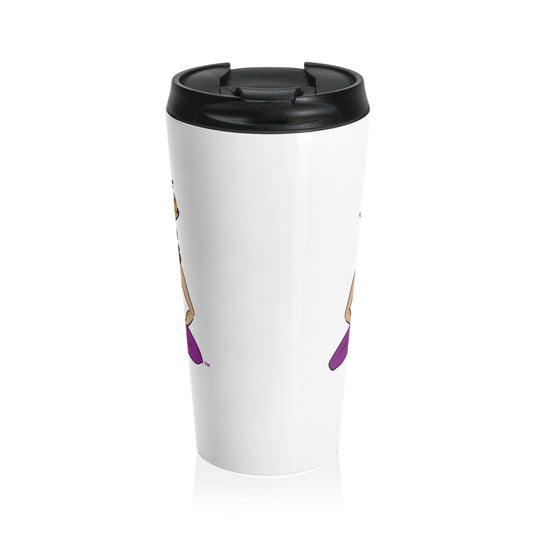 Travel Mug - Yoga Lady 1