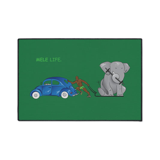 Floor Mat - Strong Black Man (green)