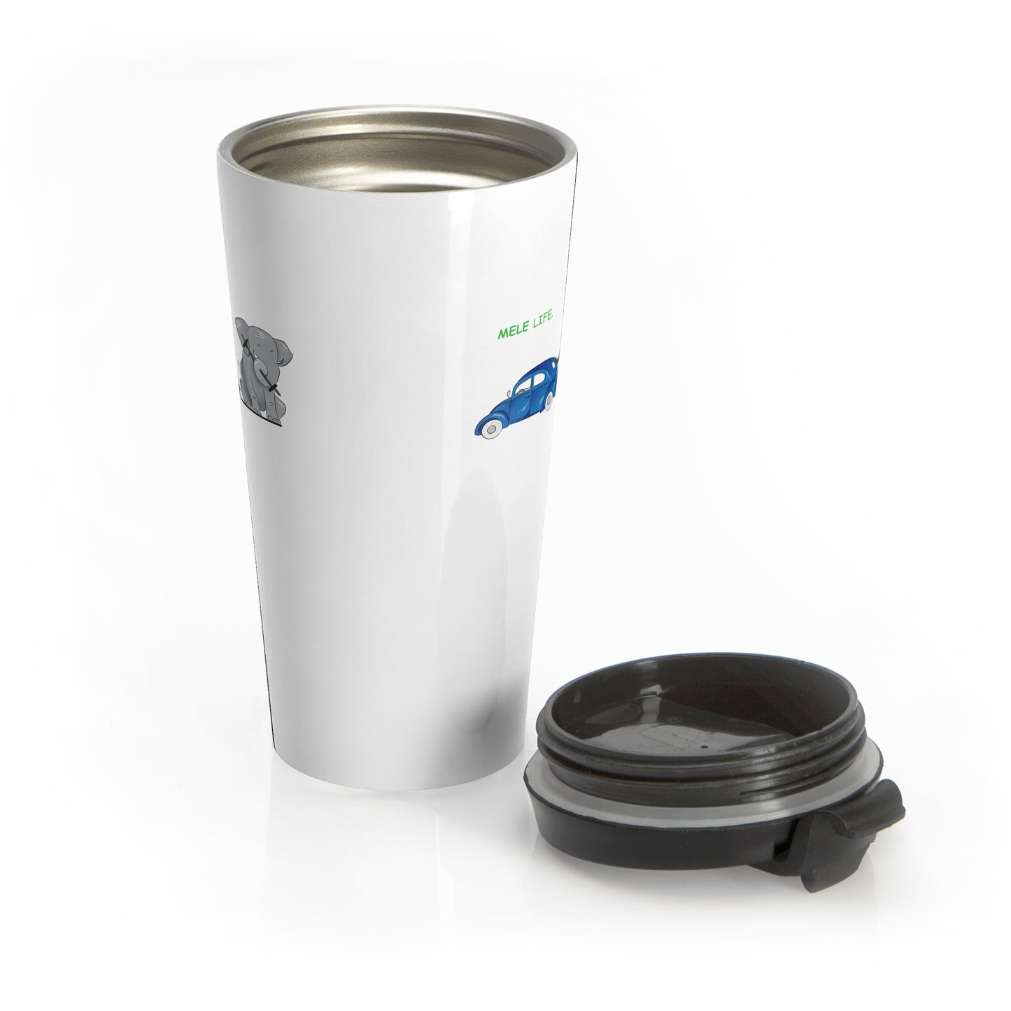 Travel Mug (15oz) - Strong Black Man (white)
