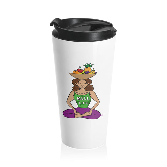 Travel Mug - Yoga Lady 1