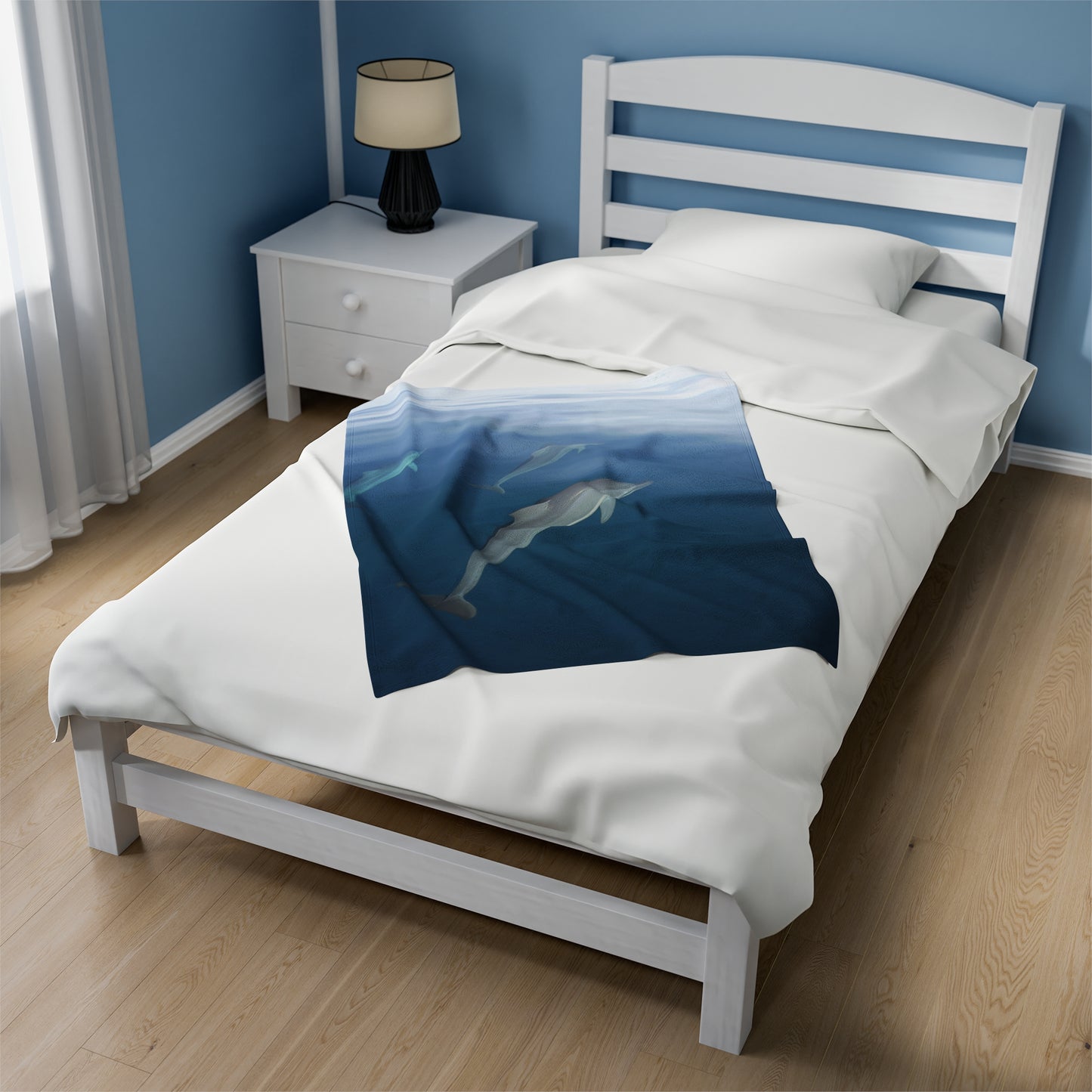 Blanket Velveteen Plush - Dolphins (Fiji)