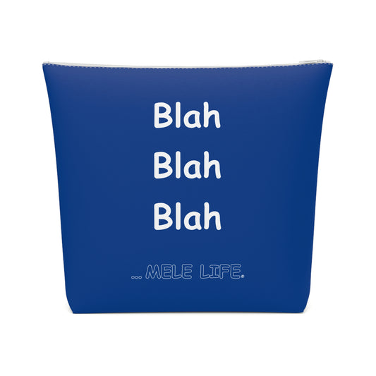 Cosmetic Bag - Blah Blah Blah   (dark blue)