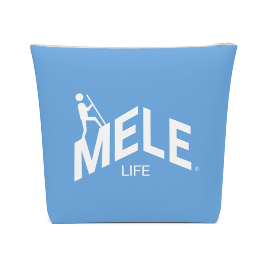 Cosmetic Bag - MELE LIFE logo   (light blue)