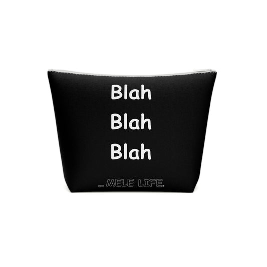 Cosmetic Bag - Blah Blah Blah   (black)