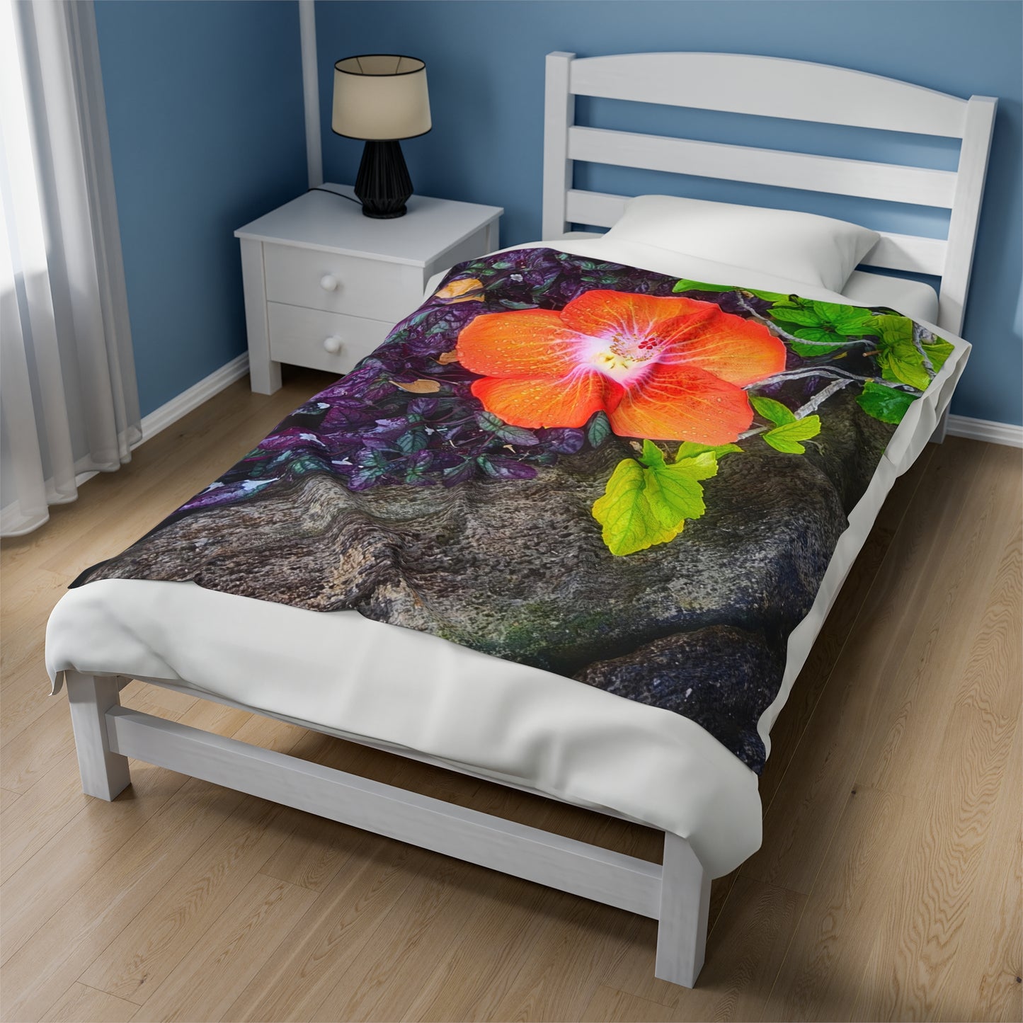 Blanket Velveteen Plush - Hibiscus (Kauai)