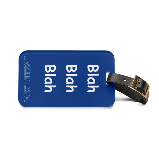 Luggage Tag - Blah Blah Blah (blue)