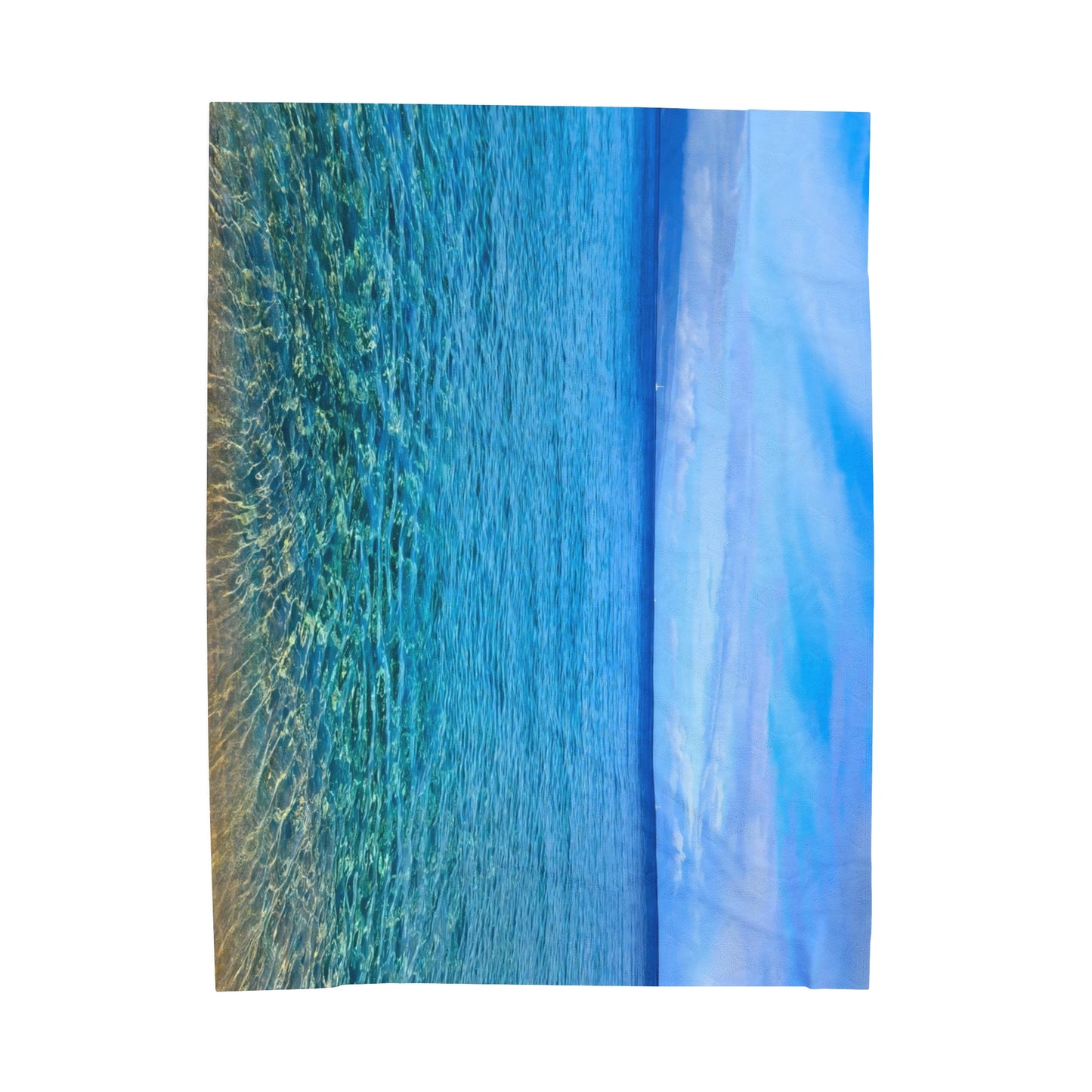 Blanket Velveteen Plush - Ocean around island of Maui