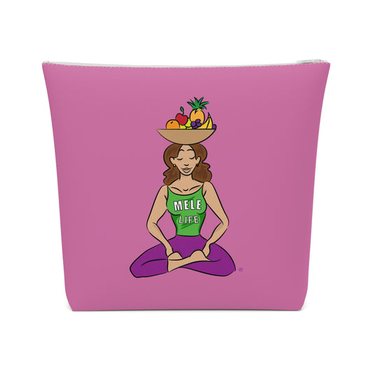 Cosmetic Bag - Yoga Lady1   (pink)