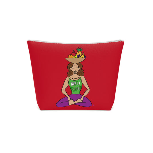 Cosmetic Bag - Yoga Lady1   (red)