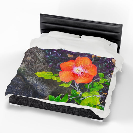 Blanket - Hawaiian Hibiscus Flower