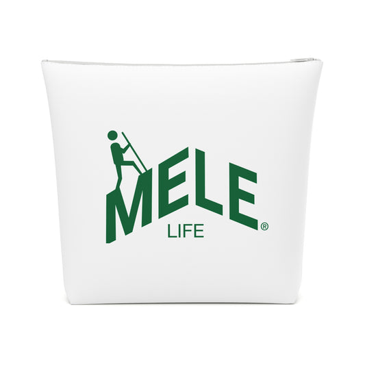 Cosmetic Bag - MELE LIFE logo   (white)