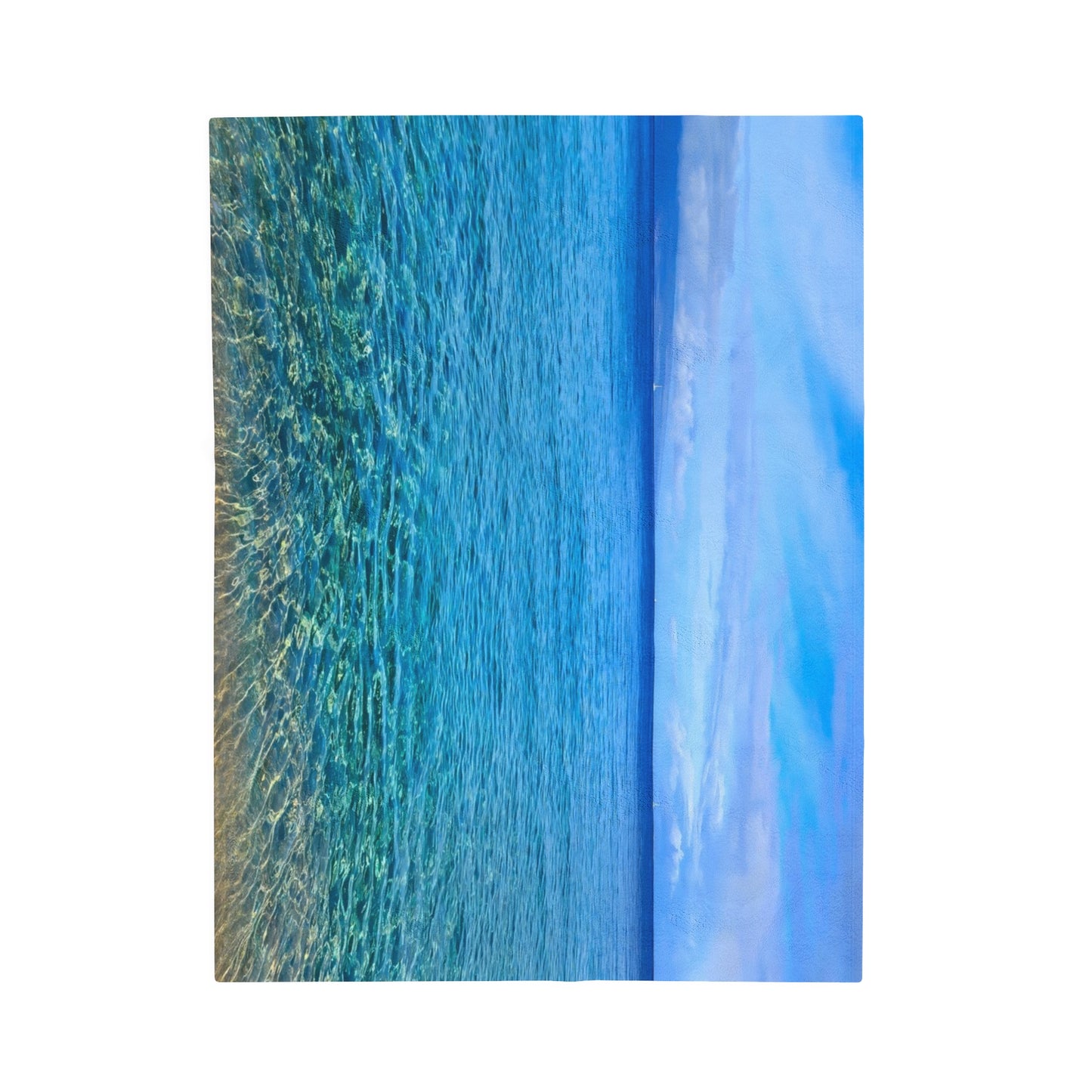 Blanket Velveteen Plush - Ocean around island of Maui
