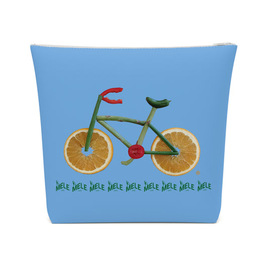 Cosmetic Bag - Veggie Bike  (light blue)