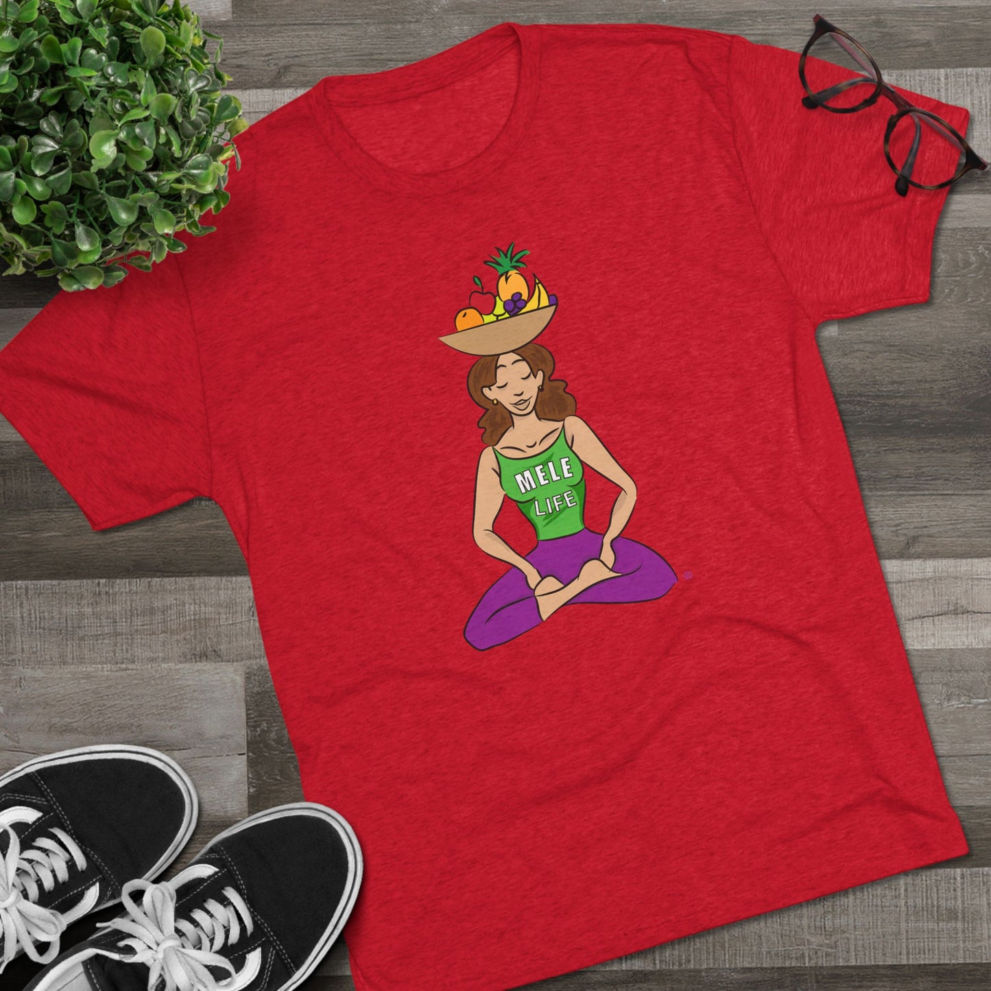 Triblend Tee (unisex) - Yoga Lady1