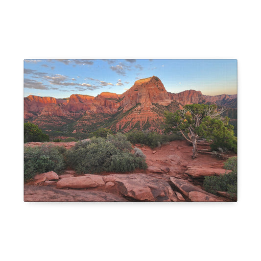 Canvas Wall Art - Kolob Canyons at sunset (Zion National Park)
