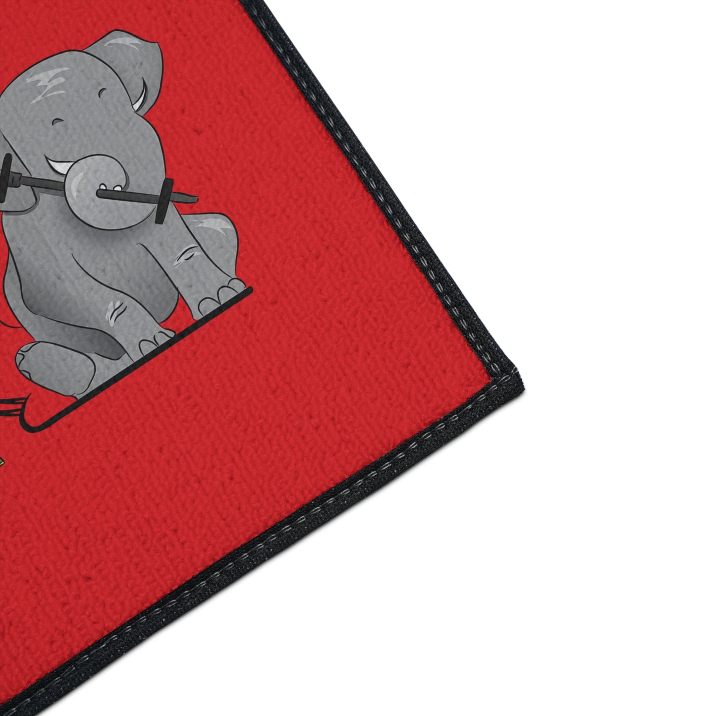 Floor Mat - Strong Black Man (red)
