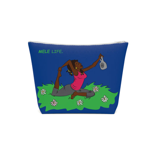 Cosmetic Bag - Yoga Lady2   (dark blue)