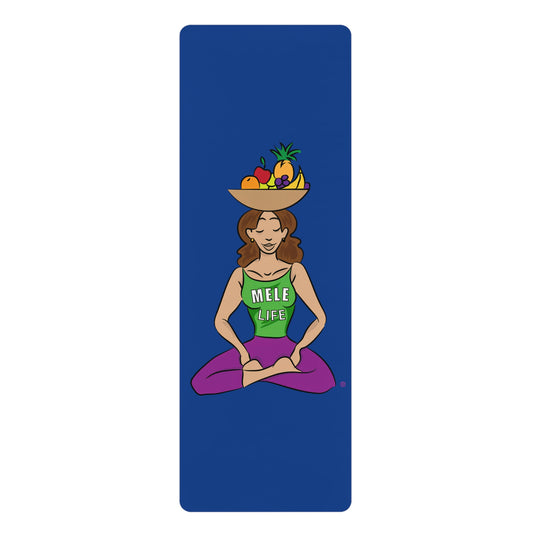 Yoga Mat - Yoga Lady1 (blue mat)