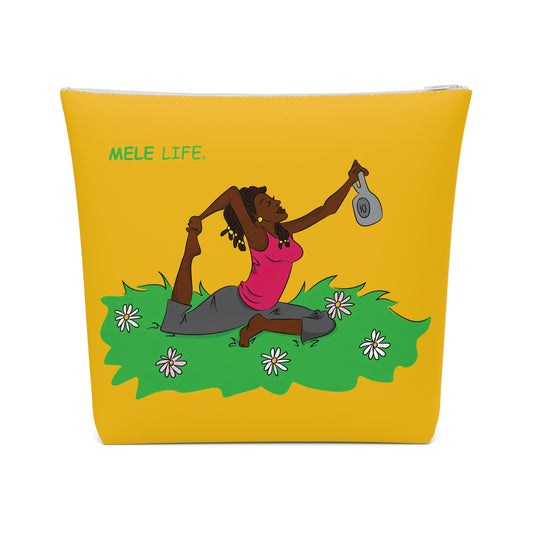 Cosmetic Bag - Yoga Lady2   (yellow)