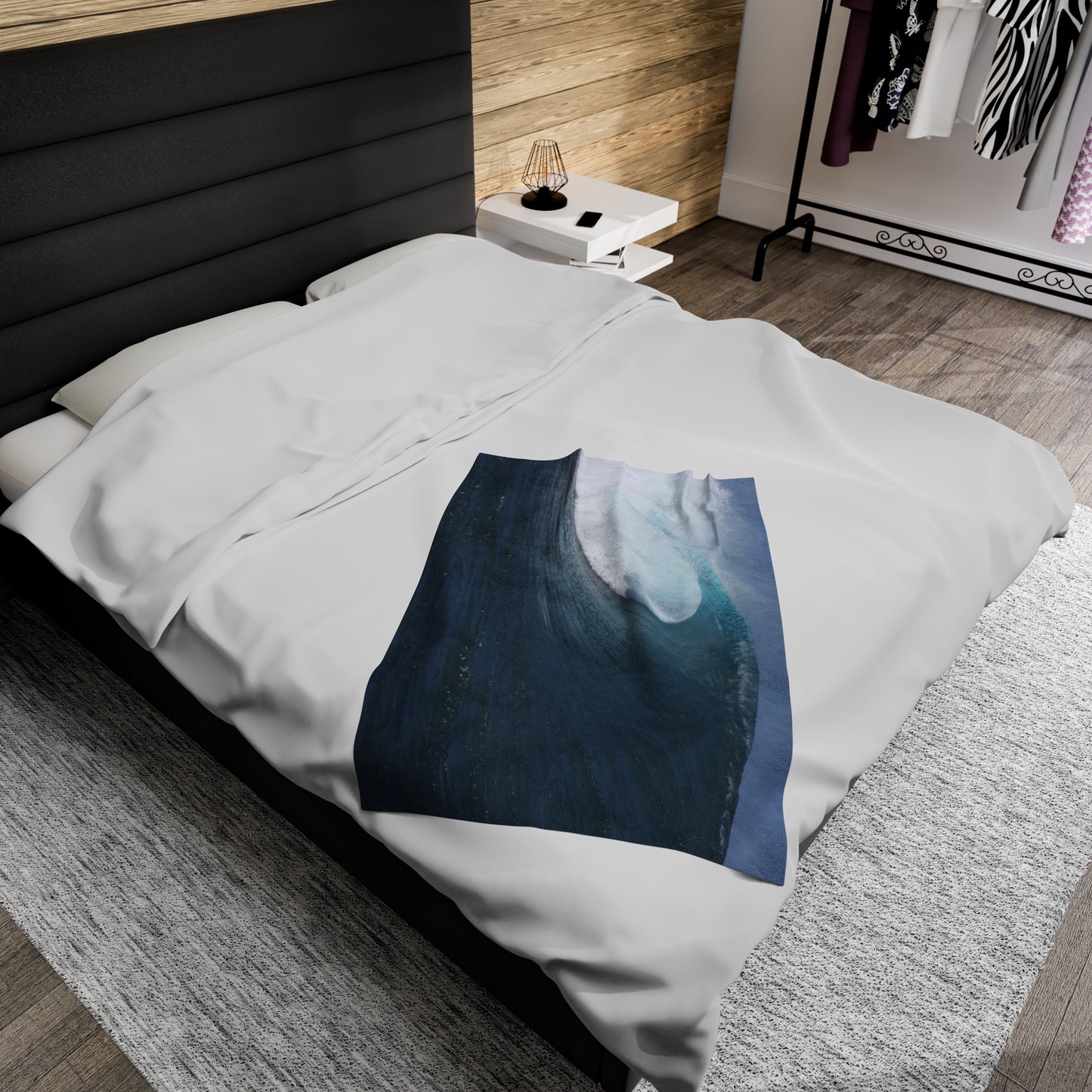 Blanket Velveteen Plush - Wave