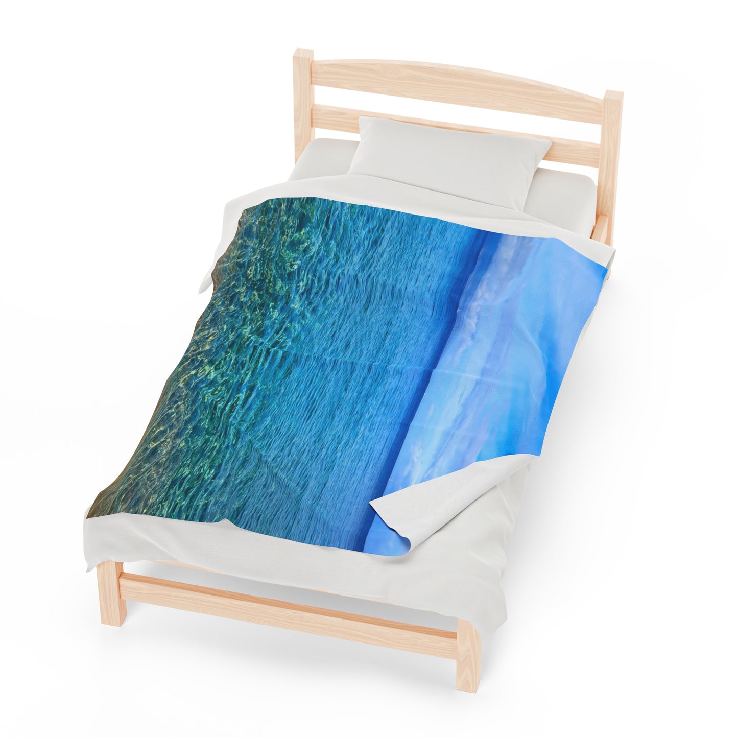 Blanket Velveteen Plush - Ocean around island of Maui