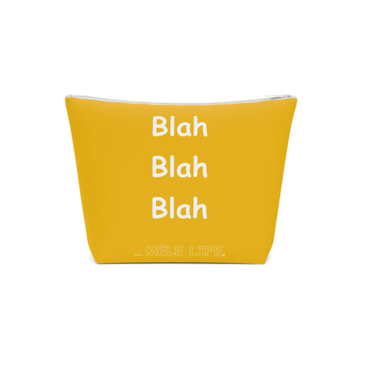 Cosmetic Bag - Blah Blah Blah   (yellow)